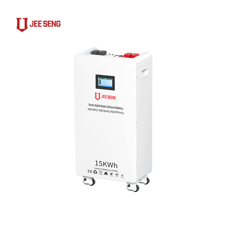 15KWH 48V 51.2V 가정용 에너지 저장 시스템 바퀴가 있는 BMS와 함께 리?? 배터리